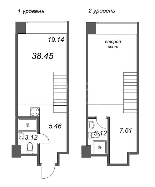 1-к квартира в новостройке, 38 кв.м., Петроградский район, Пионерская ул.