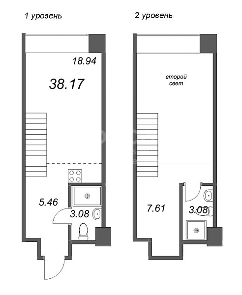 1-к квартира в новостройке, 38 кв.м., Петроградский район, Пионерская ул.