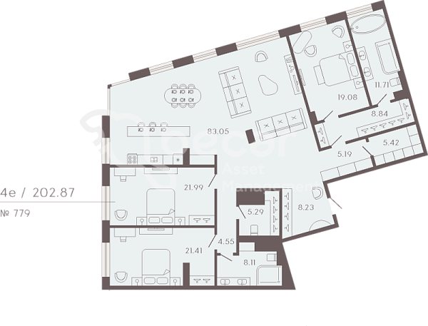 3-к квартира в новостройке, 218 кв.м., Петроградский район, Ремесленная ул.